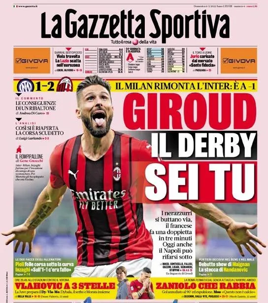 Olivier Giroud lập cú đúp giúp AC Milan hạ Inter Milan ảnh 3
