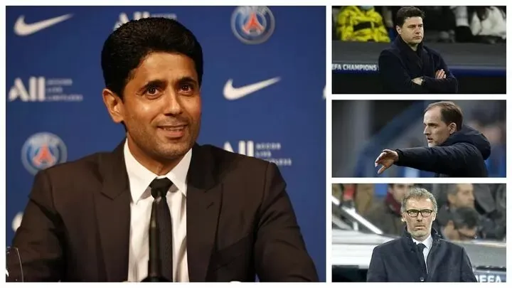 Chủ tịch PSG và 3 HLV được đền bù: Mauricio Pochettino, Thomas Tuchel và :Laurent Blanc