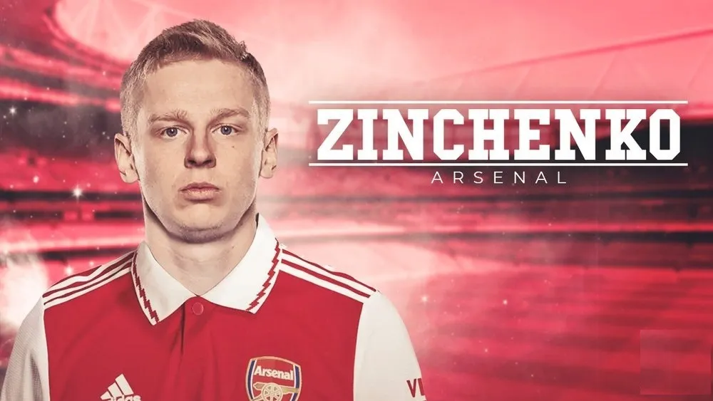 Oleksandr Zinchenko khoác áo Arsenal