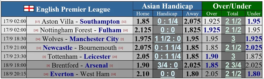 Lịch thi đấu vòng 8 Ngoại hạng Anh: Wolves tiếp Man City, Arsenal gặp khó ở Brentford ảnh 1