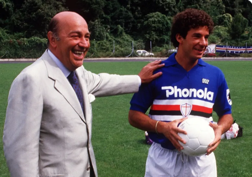 Vialli đã đưa Sampdoria lên đỉnh vinh quang