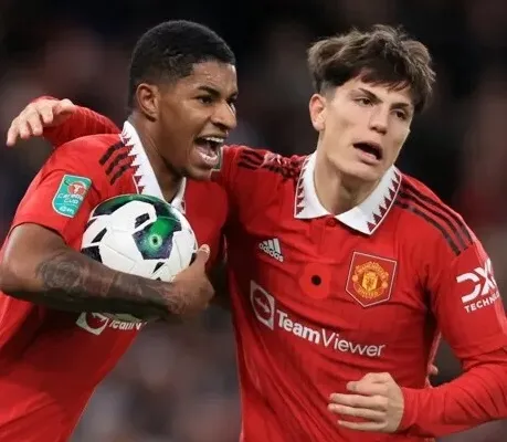 Marcus Rashford và Alejandro Garnacho mang chiến thắng về cho Man United