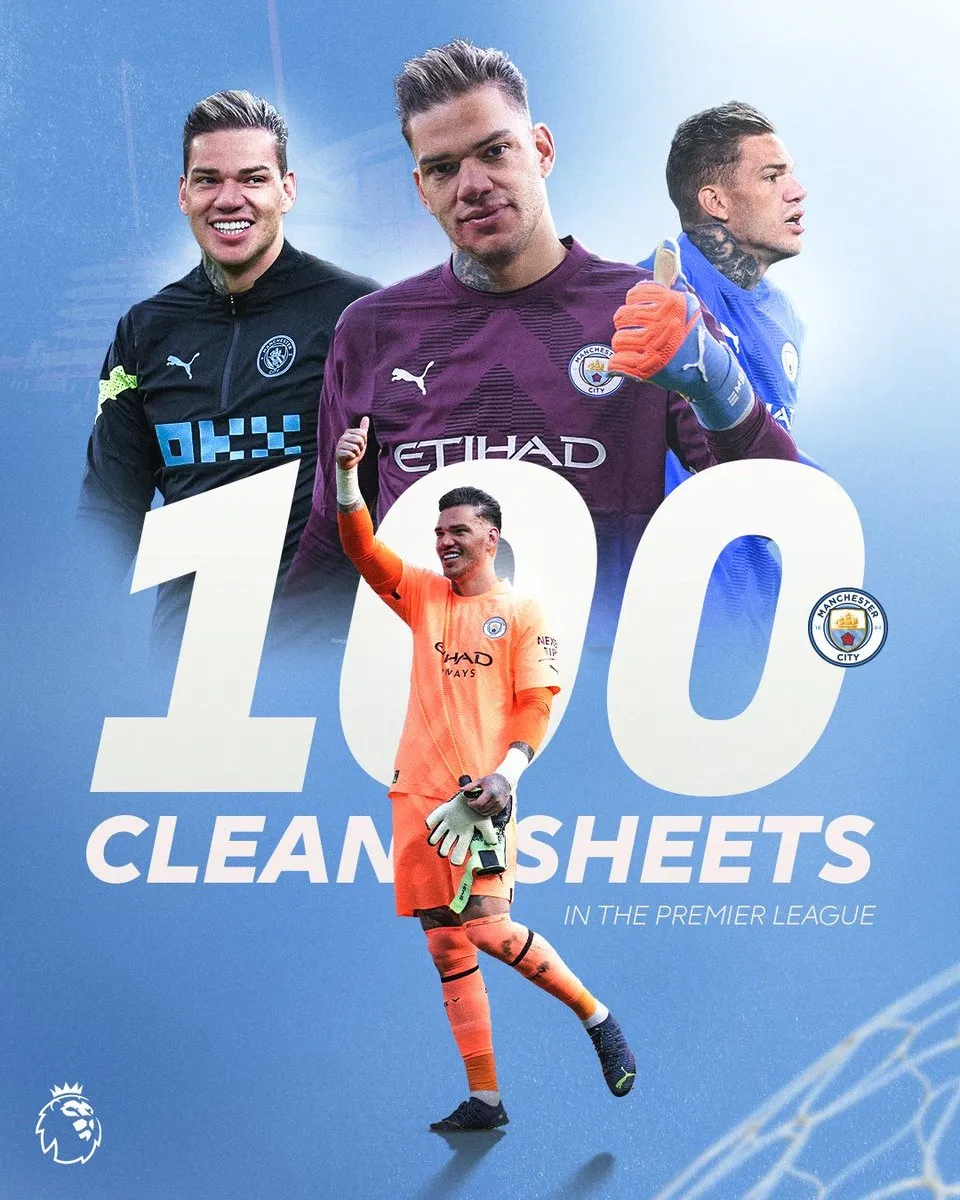 Ederson ghi cột mốc 100 bàn giữ sạch lưới Ederson ghi cột mốc 100 bàn giữ sạch lưới
