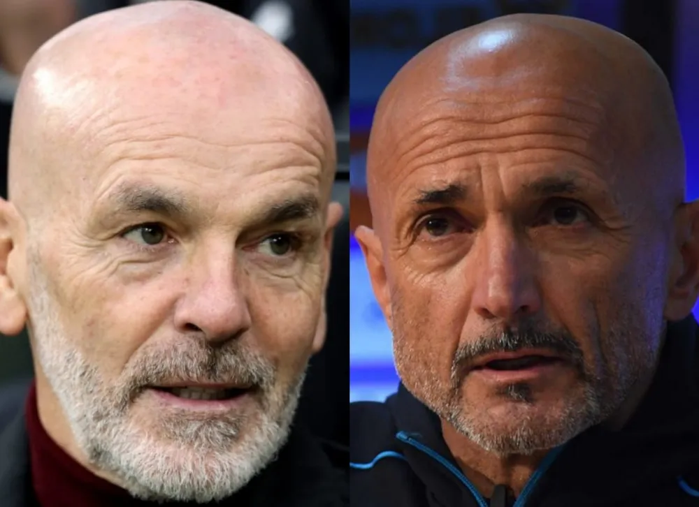 Stefano Pioli (AC Milan) và Luciano Spalletti (Napoli)