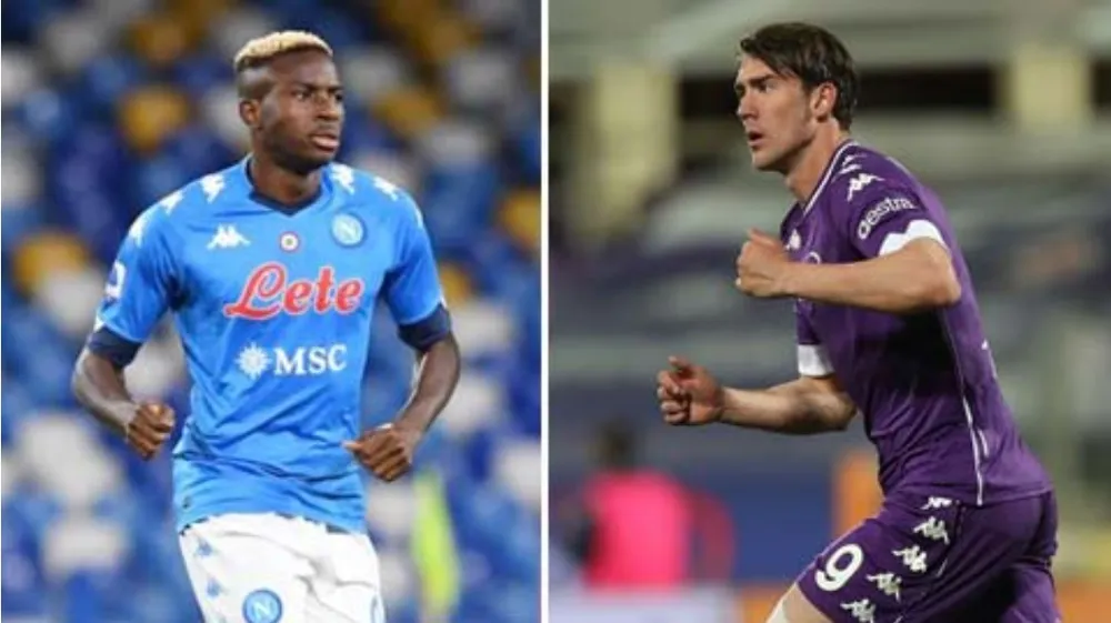 Victor Osimhen và Dusan Vlahovic lọt vào tầm ngắm của các đại gia châu Âu