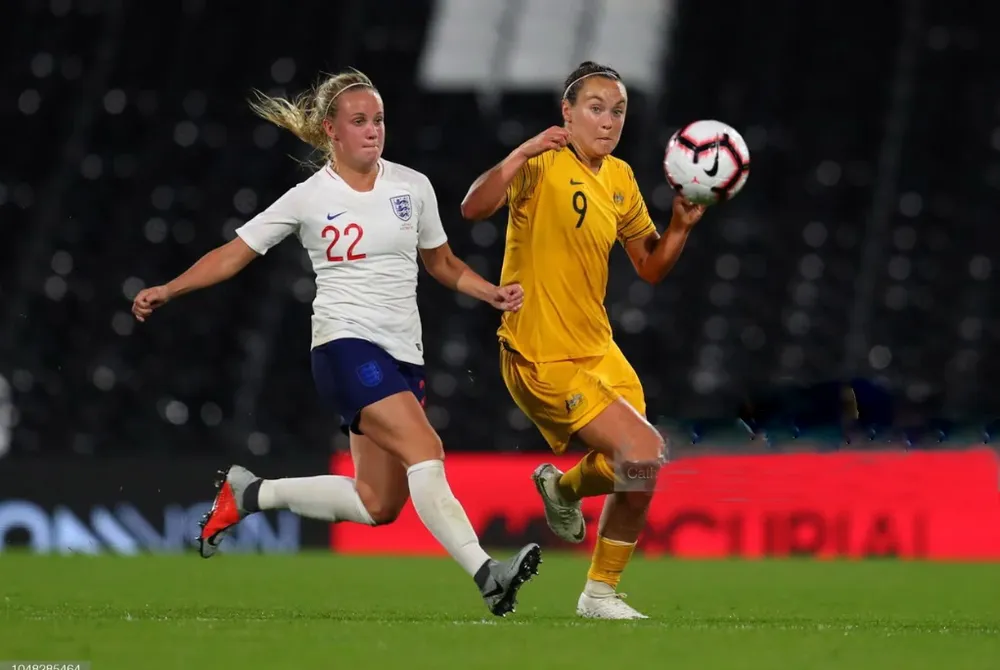 Matildas đã đánh bại tuyển Anh 2-0 trên sân khách vào tháng 4 để chấm dứt chuỗi 30 trận bất bại của Sư tử cái.