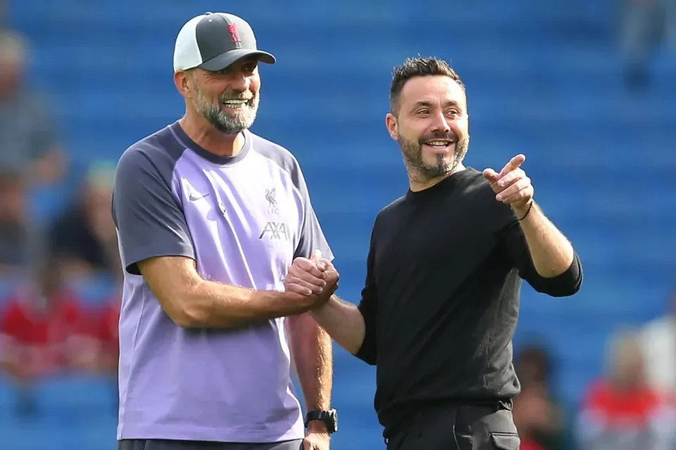 Jurgen Klopp và Roberto De Zerbi