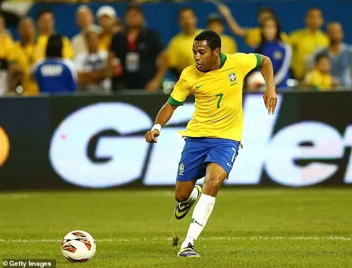 Robinho từng là ngôi sao lớn của tuyển Brazil