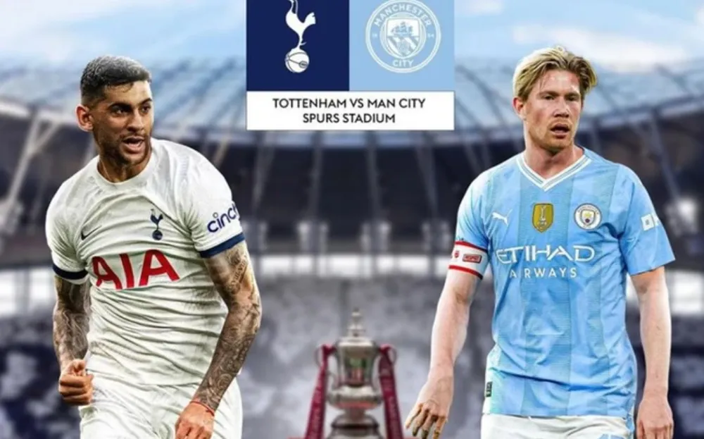 Tottenham đối đầu Man City trên sân Tottenham Hotspur