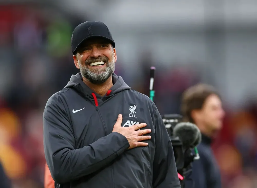 HLV Jurgen Klopp không giấu vẻ tự hào