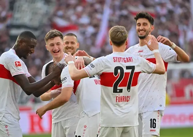 Stuttgart thắng Frankfurt để tiến gần hơn chiếc vé dự Champions League mùa tới