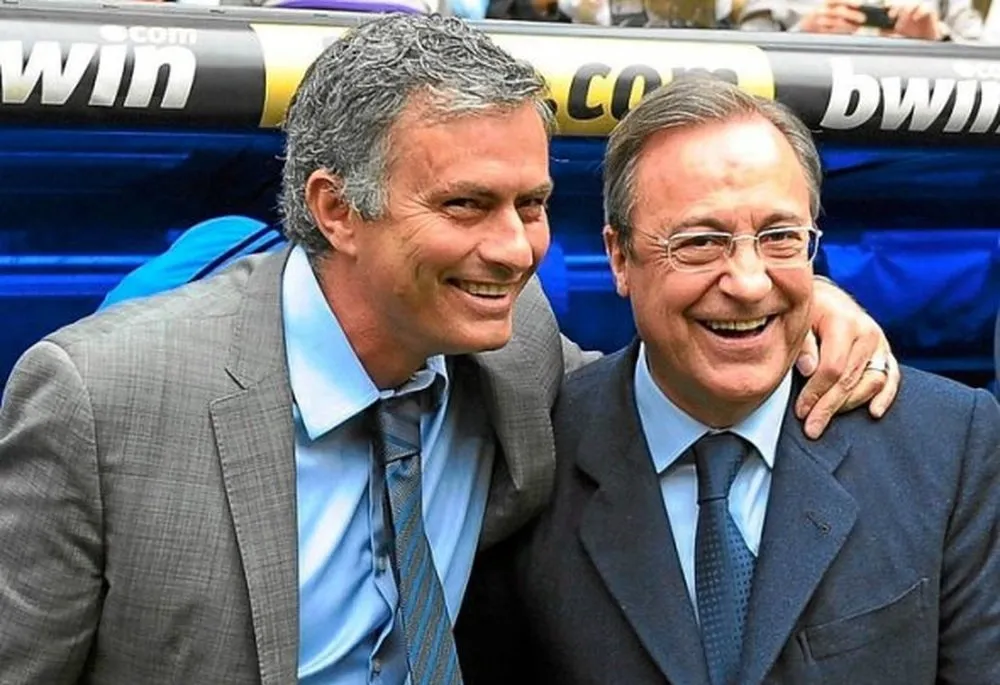 Jose Mourinho và Chủ tịch Real Madrid Florentino Perez