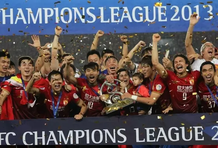 Guangzhou FC mừng thắng lợi ở AFC Champions League