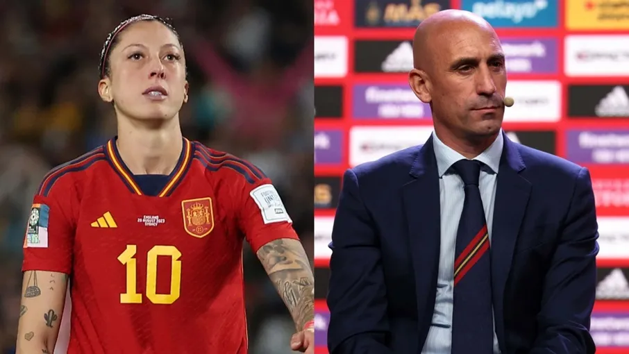Jenni Hermoso và cựu Chủ tịch LĐBĐ TBN Luis Rubiales
