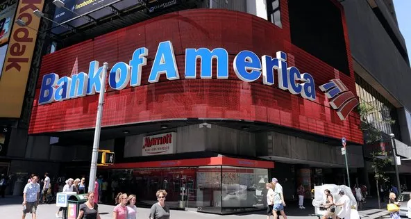 Chi nhánh Bank of America tại Quảng trường Thời đại. Ảnh: EPA