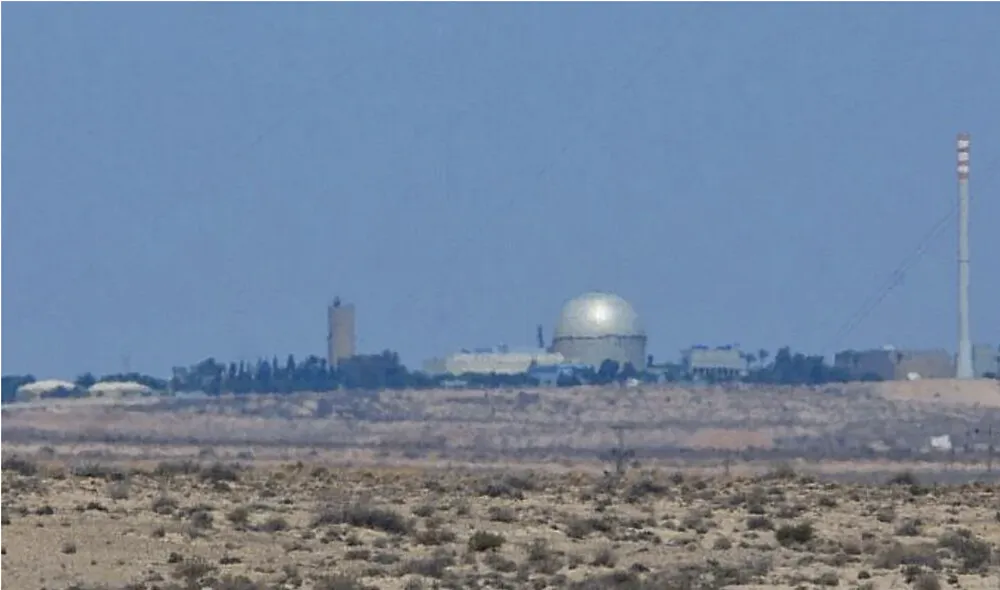Hình ảnh nhà máy điện hạt nhân ở Dimona, miền Nam Israel. Ảnh: MOSHE SHAI/FLASH90 
