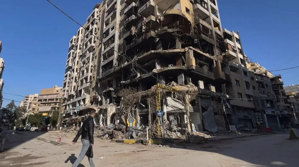 Vùng ngoại ô phía nam thủ đô Beirut của Lebanon bị tấn công. Ảnh: Hurriyet Daily News