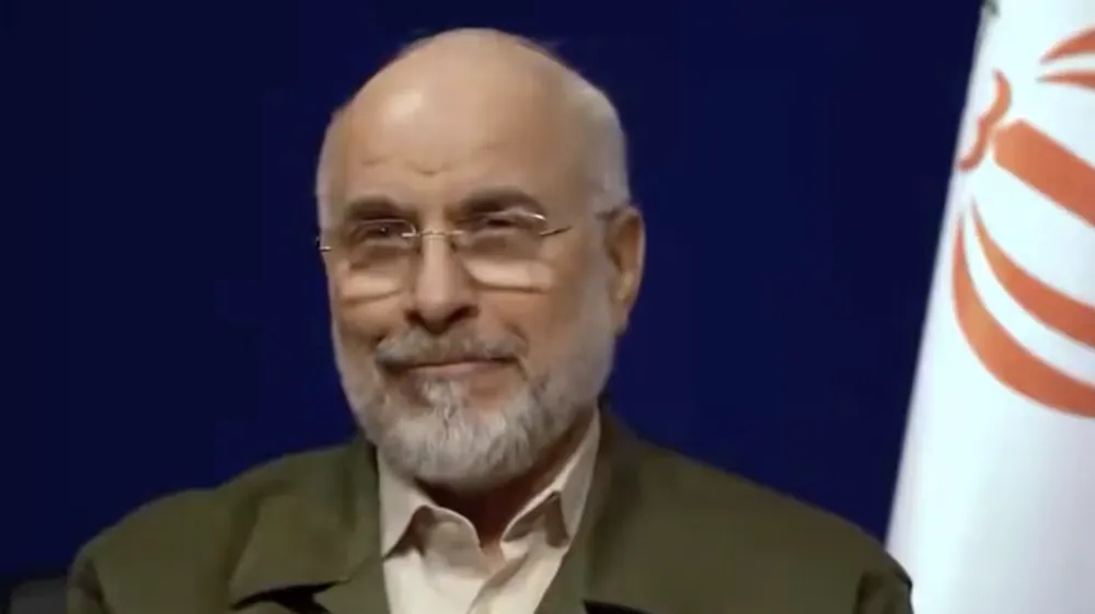 Chủ tịch Quốc hội Iran Mohammad Bagher Ghalibaf trong cuộc phỏng vấn với đài truyền hình nhà nước IRIB, ngày 18 - 4. Ảnh: IRANINTL.COM