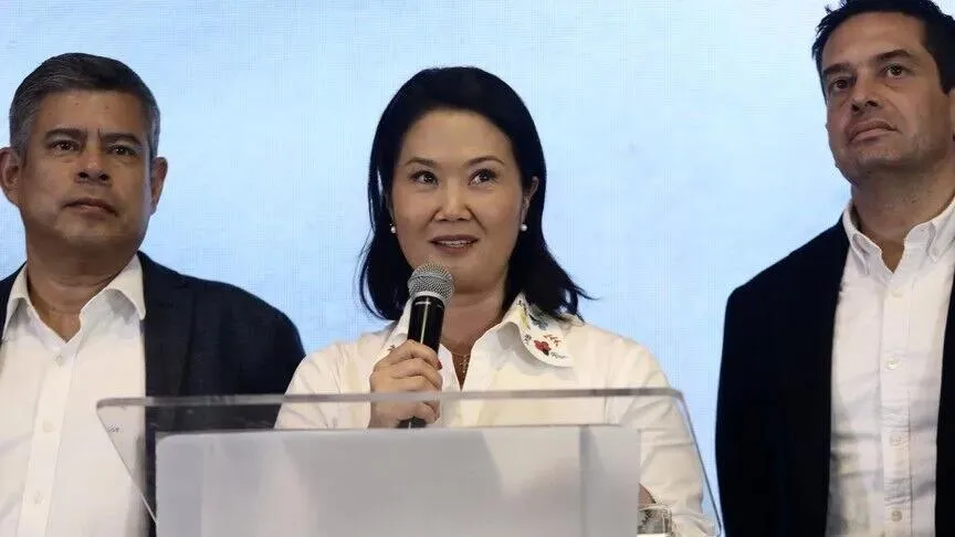 Bà Keiko Fujimori bước vào Phủ Tổng thống sau 3 lần thất bại. Ảnh: AA