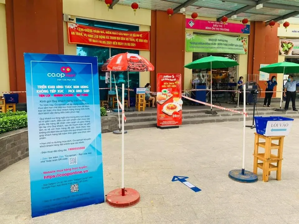 Một số Co.opmart áp dụng cách mua sắm an toàn mới, hạn chế tối đa lây nhiễm tại siêu thị ảnh 1