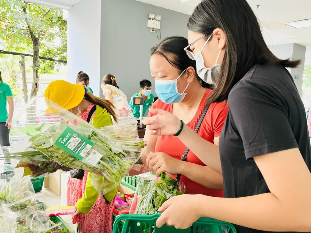 Người dân chọn mua rau an toàn ở các cửa hàng thực phẩm Co.op Food ảnh 1