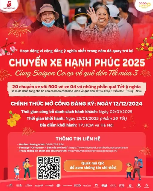 CHUYẾN XE HẠNH PHÚC 2025 CHÍNH THỨC MỞ CỔNG ĐĂNG KÝ VỚI 900 VÉ XE MIỄN PHÍ CHO NGƯỜI LAO ĐỘNG VỀ QUÊ ĐÓN TẾT.jpg