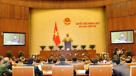 Khai mạc kỳ họp thứ ba, Quốc hội khóa XIV . Ảnh: quochoi.vn