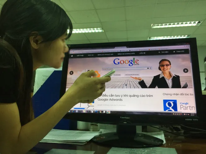 Google quảng bá mời gọi tổ chức, cá nhân mua quảng cáo trên công cụ tìm kiếm của mình