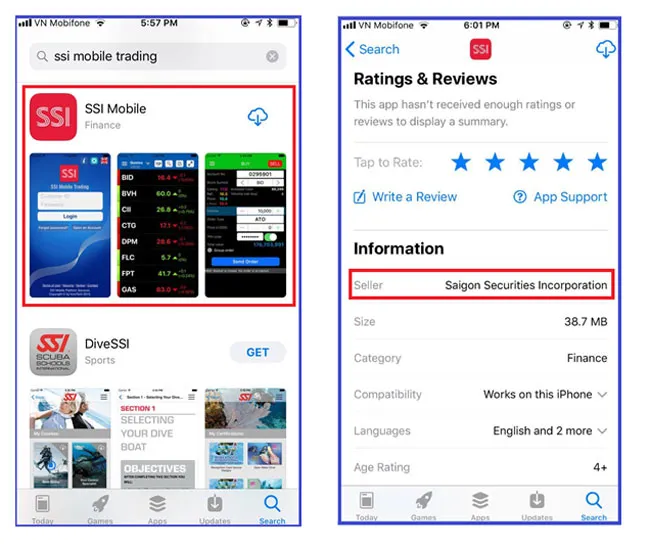 SSI cảnh báo giả mạo ứng dụng trên mạng để lấy thông tin khách hàng ảnh 1
