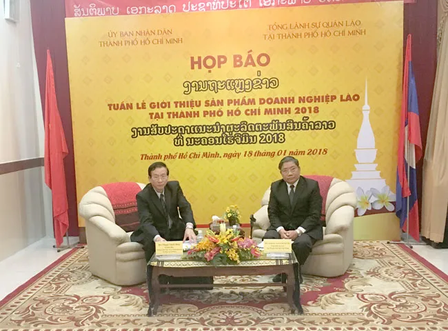 100 gian hàng tham gia tuần lễ sản phẩm DN Lào tại TPHCM