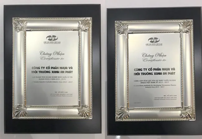 2 giải thưởng tạo động lực cho AN PHAT PLASTIC ảnh 1