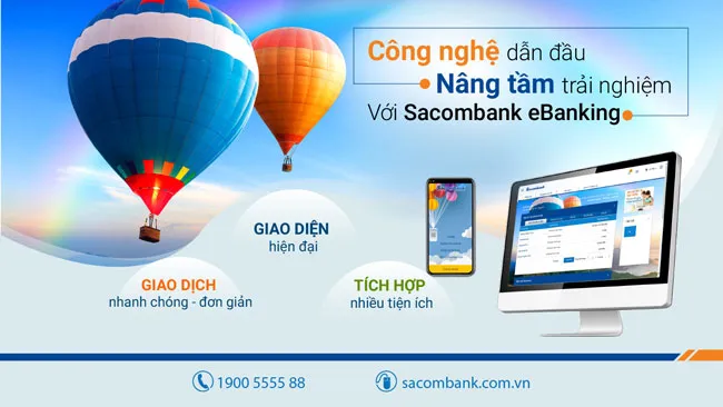 Sacombank ra mắt phiên bản ngân hàng điện tử mới