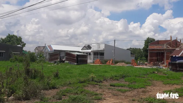 Một khu dân cư tự phát tại phường Long Hòa, quận Bình Thủy, TP Cần Thơ - Ảnh: LÊ DÂN