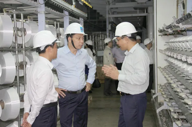 Bộ Công thương thăm dự án nhà máy xơ sợi polyester giữa Tập đoàn An Phát Holdings và PV Tex ảnh 1