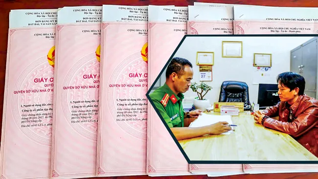 Đối tượng Nguyễn Văn Công tại cơ quan điều tra. 