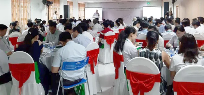 Quang cảnh buổi hội thảo “Điều trị bệnh lý mạch vành”. 