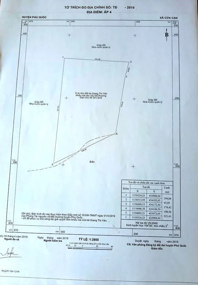 Chủ tịch UBND huyện Phú Quốc đối thoại với người dân bị giải tỏa đất ảnh 1