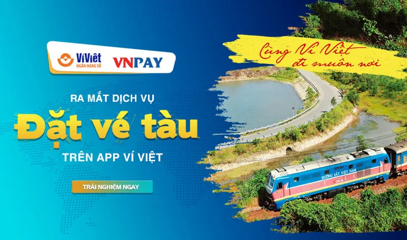 Ví Việt ra mắt tính năng đặt vé tàu