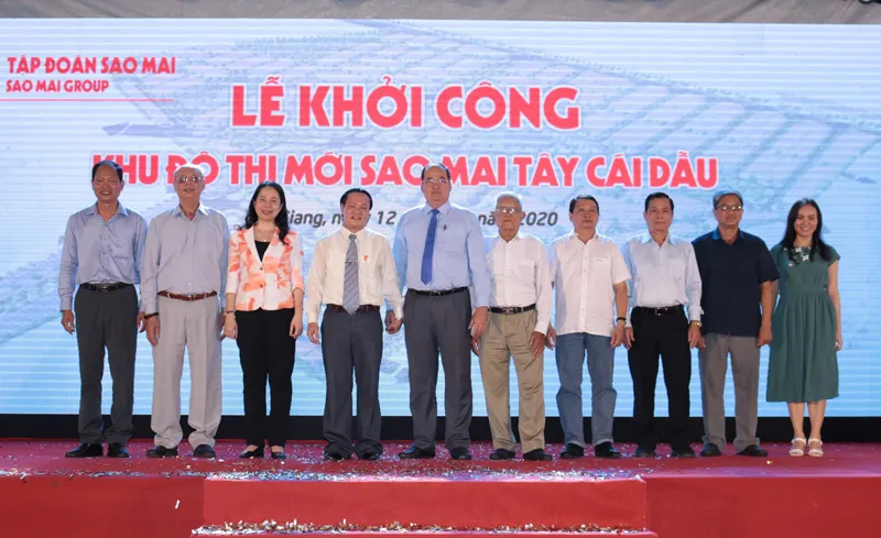 1.200 tỷ đồng khởi công dự án Khu đô thị mới Sao Mai Tây Cái Dầu ảnh 1