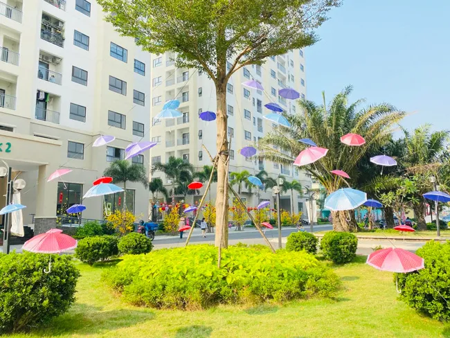 Sắc xuân về sớm trên khu dân cư An Sương ảnh 1