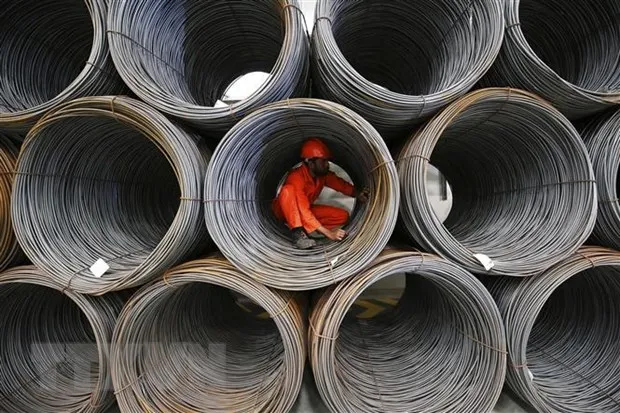 Từ đầu năm đến nay, giá thép tăng 40-45%. (Ảnh: AFP/TTXVN)