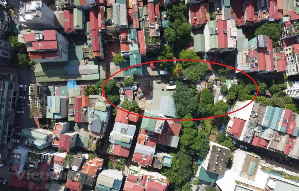 Phường Vĩnh Phúc đang rất thiếu không gian xanh, cả phường không có khu công viên nào. (Ảnh:PV/Vietnam+)
