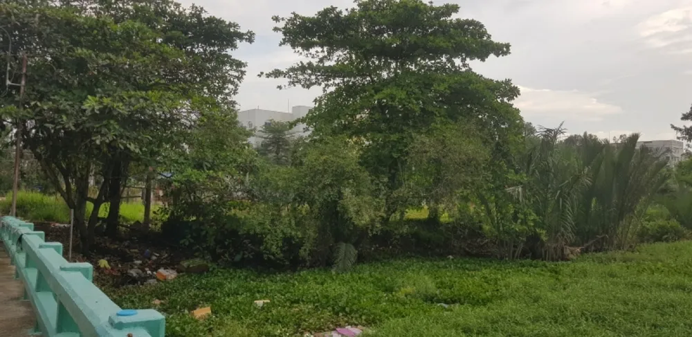 Khu đất thứ ba có diện tích gần 21.000 m2 vừa là đất trống vừa là nhà trệt, ao, khu đất vườn ươm Cầu Trắng, ở đường Bùi Văn Ba, phường Tân Thuận Đông, quận 7. Trong đó, Công ty Dịch vụ công ích quản lý ba lô; hai lô còn lại là của hai hộ dân