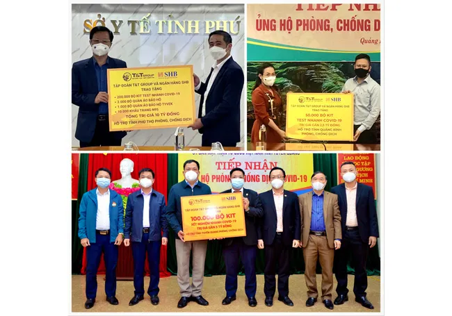 T&T Group và SHB tặng thiết bị, vật tư y tế trị giá 42 tỷ đồng giúp 8 tỉnh chống dịch ảnh 1