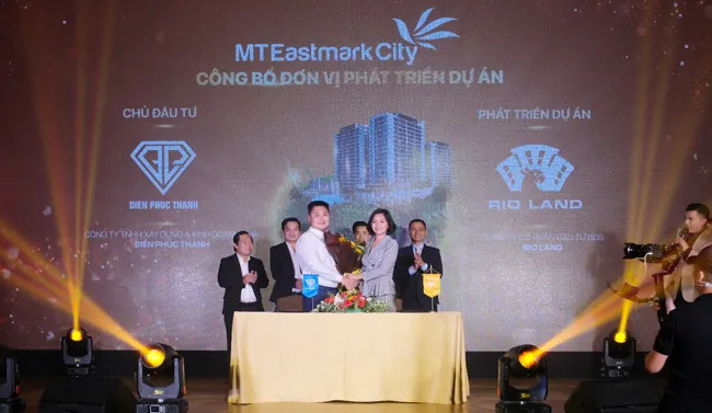 MT Eastmark City mang kỳ vọng của chủ đầu tư Điền Phúc Thành và nhà phát triển Rio Land về một biểu tượng và chuẩn sống mới tại trung tâm TP Thủ Đức.
