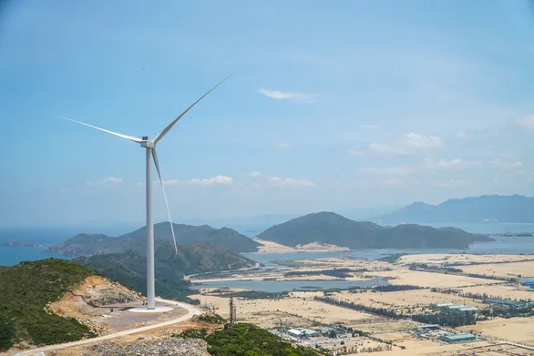 Dự án điện gió Nhơn Hội giai đoạn 2 chưa được đưa vào vận hành vì gặp nhiều vướng mắc trong cơ chế - Ảnh: NGUYỄN HIỀN