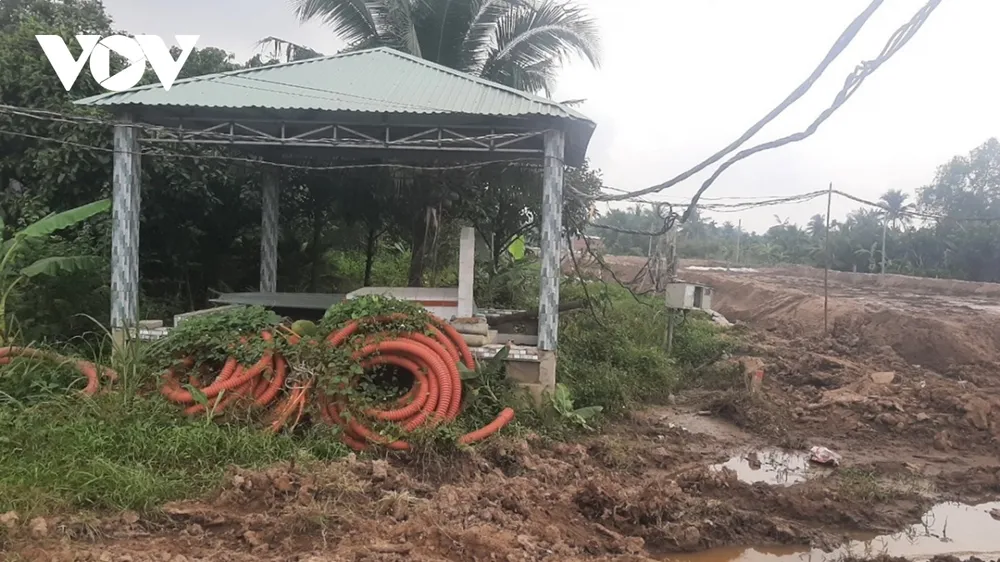 Dự án cầu Rạch Miễu 2 thi công chậm do gặp khó về mặt bằng và nguồn cát ảnh 1