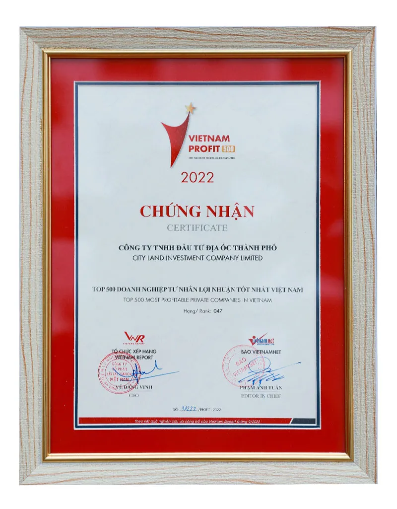 CityLand được tôn vinh top 50 doanh nghiệp lợi nhuận tốt nhất Việt Nam ảnh 3