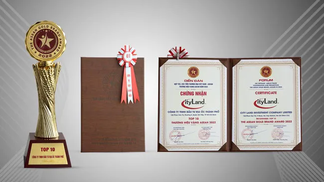 CityLand Group được vinh danh top 10 Thương hiệu Vàng ASEAN 2022 ảnh 2