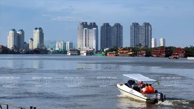 Bến Bạch Đằng. (Ảnh: Báo ảnh Việt Nam/Vietnam+)
